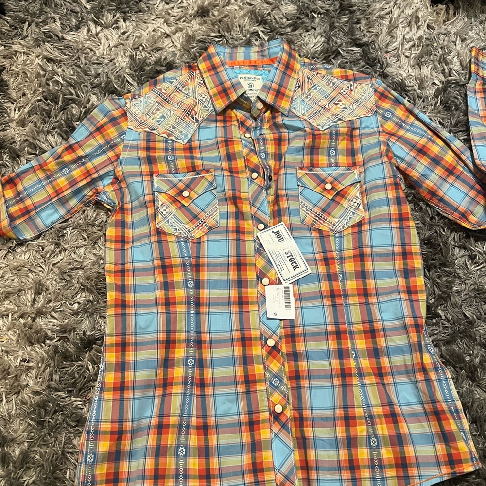 Colorful Plaid Kids Button Down Shirt